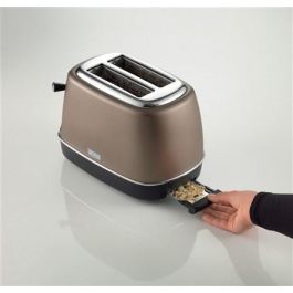 Ariete 158/36 Tostador Clásica de 2 Ranuras, Bronce con Selector de Tueste y Bandeja Recogemigas
