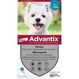 Pipetas antiparasitarias ADVANTIX 4: para perros pequeños de 4 a 10 kg Precio: 45.50000026. SKU: B14HRRA8X6