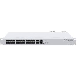 Mikrotik CRS326-24S+2Q+RM Switch Gestionado L3, 24x SFP+ 2x QSFP+, Montaje en Rack, Soporte 10G