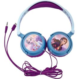 Lexibook Auriculares Diadema Frozen Disney Ajustables Plegables para Niños Jack 3.5mm