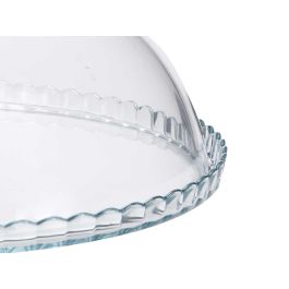 Pasabahce Tartera de Cristal con Pie y Tapa 32 cm Transparente (Set de 2)