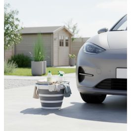 Confortime Cubo Plegable de Plástico 10 Litros 33x33x24.5 cm (12 Unidades)