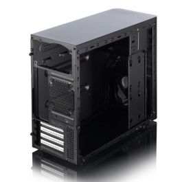 Fractal Design CORE 1100 Mini Tower PC Negro - FD-CA-CORE-1100-BL - Compatible con micro ATX/Mini-ITX, Ventilador 120mm