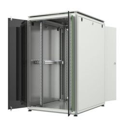 Lanview Armario Rack 19'' 26U de Pie 800x1000mm para Servidores y Cableado con Puerta de Cristal y Paneles Laterales Desmontables