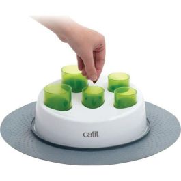 Cat It Digger Senses, comedero interactivo y juguete estimulante para gatos con 2 tubos para dispensar comida seca o pienso