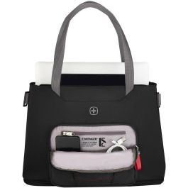 Wenger Motion Deluxe Tote - Bolsa para portátil de 16 pulgadas (40,64 cm) - Negro Chic