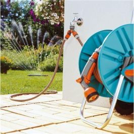 Gardena Distribuidor doble para grifos 1/2", 3/4" y 1", polipropileno, anti UV y anti hielo, gris/naranja Gardena Distribuidor doble para grifos 1/2", 3/4" y 1", polipropileno, anti UV y anti hielo, gris/naranja
