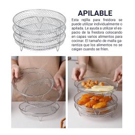 Inde Rejilla Red Airfryer Apilable 20 cm (12 Unidades)