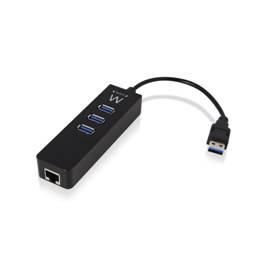 Ewent EW1140 Hub USB 3 Puertos USB 3.1 Gen1 (USB 3.0) con Puerto Gigabit LAN Precio: 19.79000012. SKU: S0207687