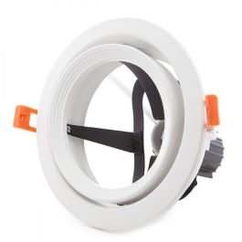 Aro Foco Empotrable Downlight Basculante Blanco Compatible PAR30 E27 (Lámpara No Incluida) Precio: 9.5000004. SKU: B19TTMW2RC