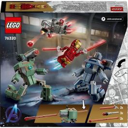 LEGO Iron Man y Máquina Guerra Vs. Drones Hammer 76320 - Juguete Construible Marvel para Niños +7 años