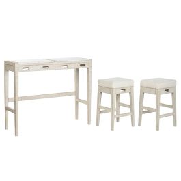 Barra Cocina Moderno DKD Home Decor Natural Blanco 40 x 96 x 112 cm Set de 3