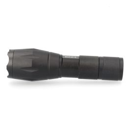 Edm Linterna de aluminio con zoom, 1 LED, 3 modos de luz (140lm/50lm/flash), 3W, 6500K, hasta 5h autonomía, 3xAAA incluidas