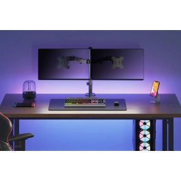Neomounts FPMA-D550DBLACK Soporte de Escritorio Dual Full Motion para 2 Monitores 10-32" Ajustable Altura hasta 8kg Negro