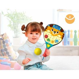 Clementoni Pala Padel Interactiva para Niños de 1 a 4 Años, Enseña Números y Palabras