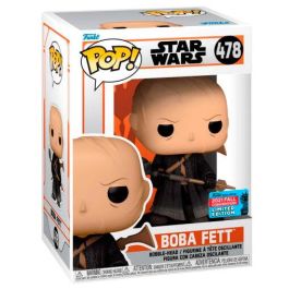 FUNKO Figura POP Star Wars Boba Fett No Armor Exclusive, figura de vinilo de 9cm en caja regalo
