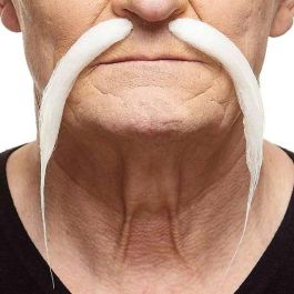 Bigote blanco talla única Bigote blanco talla única