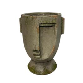 DKD Home Decor Macetero Moderno Gris Fibra de Vidrio 23 x 34 x 26 cm (2 Unidades) Precio: 35.50000003. SKU: B12VHGMLS2