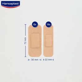 Hansaplast HP GREEN & PROTECT Apósitos Biodegradables y Ecológicos con Adhesión Extra Fuerte, 2 Tamaños, 20 Unidades