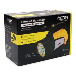 Edm Linterna de cañón multifunción 10W 350lm + 3W 100lm + rojo 3W 20lm, power bank, alcance 500m