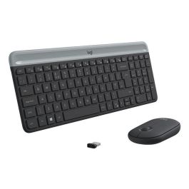 Logitech MK470 Combo Teclado y Ratón Inalámbrico Ultra-Fino Silencioso Teclas Perfil Bajo Ratón 90% Reducción Ruido Batería Larga
