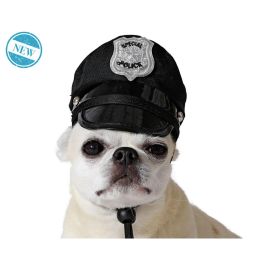 Disfraz para Perro Negro Gorro Policía