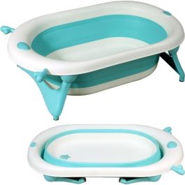 Bañera plegable - 23x80x49 cm - Azul blanco - LOOPING