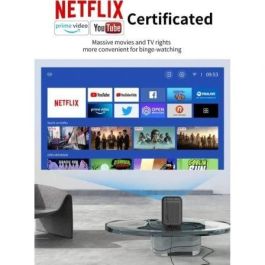 Wanbo TT Proyector Portátil Full HD 1080P 4K HDR 650 ANSI Lúmenes con Netflix Dolby WiFi 5G Bluetooth Enfoque Automático Negro