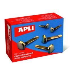 Apli Encuadernadores Metálicos Sin Arandela Dorados 12 mm - 100 Unidades Precio: 1.5900005. SKU: B12SV37WJJ