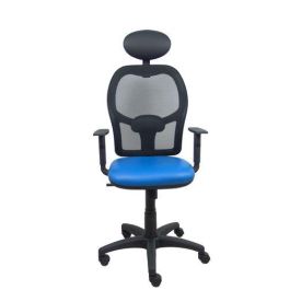 Silla Piqueras Y Crespo Alocen Brazos Regulables Cabecero Fijo Malla Negro Y Asiento Similpiel Azul Precio: 261.79000012. SKU: S5703936
