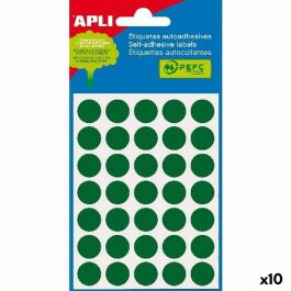 Etiquetas adhesivas Apli Verde Círculo Redondo 5 Hojas (10 Unidades) Precio: 7.49999987. SKU: B152RY64V8