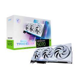 MSI GAMING GeForce RTX 5070 12G TRIO OC WHITE NVIDIA 12 GB GDDR7 MSI GAMING GeForce RTX 5070 12G TRIO OC WHITE NVIDIA 12 GB GDDR7