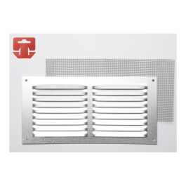 Fepre Rejilla de ventilación con mosquitera, aluminio cromado, 20x10 cm Precio: 2.50000036. SKU: S7902397