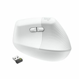 Logitech Ratón Vertical Lift For Business Inalámbrico Ergonómico 4000 DPI Blanco Hueso