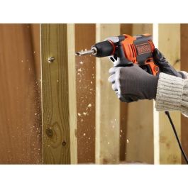 Black & Decker Taladro de Percusión 710W | 1 Velocidad (0-2800 rpm), 47600 ipm para Concreto, Portabrocas Auto-bloqueante 13mm