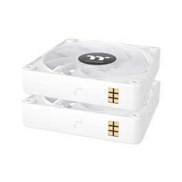 Thermaltake CL-F190-PL12SW-A Sistema Refrigeración Carcasa PC, Kit 3 Ventiladores 12cm Blanco, Hidráulico 68 CFM