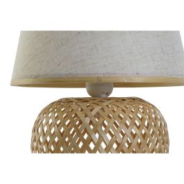 Lámpara de mesa DKD Home Decor Marrón Natural Bambú 50 W 220 V 24 x 24 x 34 cm Lámpara de mesa DKD Home Decor Marrón Natural Bambú 50 W 220 V 24 x 24 x 34 cm