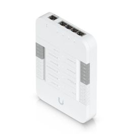 Ubiquiti Gate Hub Avanzado para Control de Acceso y Gestión de Intercomunicadores con 5x RJ-45, PoE++, Montaje en Carril DIN