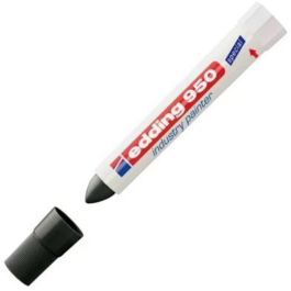 Edding Marcador Industrial 950, Pasta, Punta Redonda, Negro, Permanente, Agua/Roce/Luz, para Metal/Piedra/Madera (10 Unidades) (10 Unidades) Precio: 50.49999977. SKU: S8421372