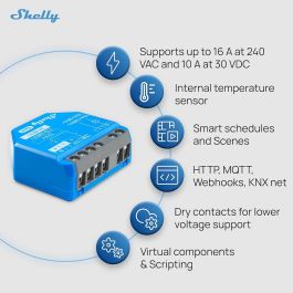 Shelly Módulo switch 1 Gen 4 Wi-Fi BT
