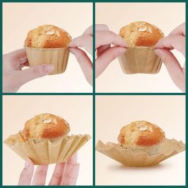 Algon Set de 50 Moldes para Horno de Papel, 5x4 cm (36 Unidades)