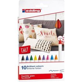 Marcador Textil Edding 4600 (Fino) Colores Basicos Caja De 10 Precio: 13.59000005. SKU: S8404710