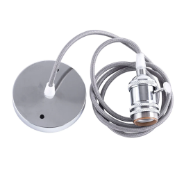 Pendel E27 Cable 1000mm con Tela, Rosetón e Interruptor - SC-MPL004 Precio: 11.49999972. SKU: B1FVF3JBVA