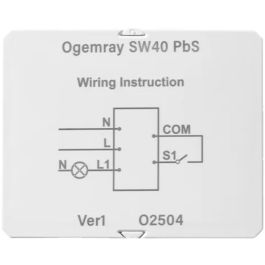 Shelly PbS Ogemray Smart Relay 25A Relé Inteligente con Medición de Energía WiFi y Bluetooth 110-240V