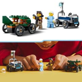 Juego de construccion coches de carreras: avión vs cama de hospital lego city great vehicles Juego de construccion coches de carreras: avión vs cama de hospital lego city great vehicles