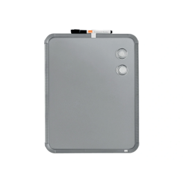 Nobo Pizarra Magnética Blanca para Hogar, Acero, Marco Slim Plata, 280x360 mm