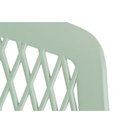 DKD Home Decor Silla Shenglong 3 Scandi Urban Verde PP Metal 57x57x80.5 cm