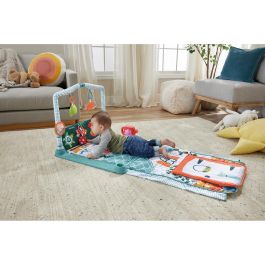 Fisher-Price Hjk45 Gimnasio de Actividades Juega y Gatea 3 en 1 para Bebés - Alfombra, Túnel Casita de Campo, Luces y Música