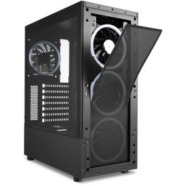 Sharkoon TK5M RGB Midi-Tower para PC Gaming - Caja ATX Micro-ATX Mini-ITX Negro con Iluminación LED Multi