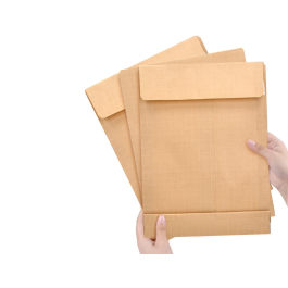 Liderpapel Bolsa Fuelle Kraft Armado 280x365x50mm Solapa Tira Silicona 155gr Caja 50 Unidades